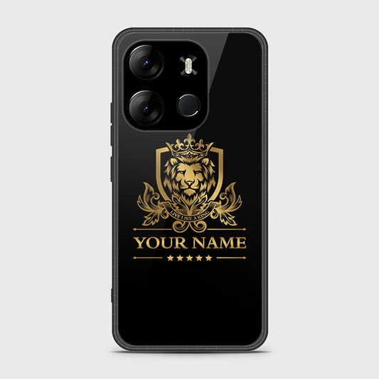 Tecno Pop 7 Pro Cover- Gold Series - HQ Ultra Shine Premium Infinity Glass Soft Silicon Borders Case