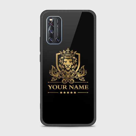 Vivo V19 Cover- Gold Series - HQ Ultra Shine Premium Infinity Glass Soft Silicon Borders Case