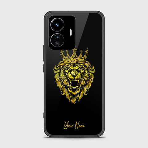 Vivo Y77 5G Cover - Gold Series - HQ Ultra Shine Premium Infinity Glass Soft Silicon Borders Case