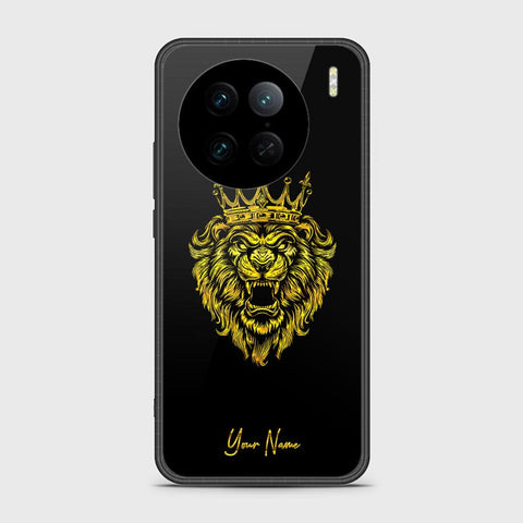 Vivo X90 Pro Cover - Gold Series - HQ Ultra Shine Premium Infinity Glass Soft Silicon Borders Case