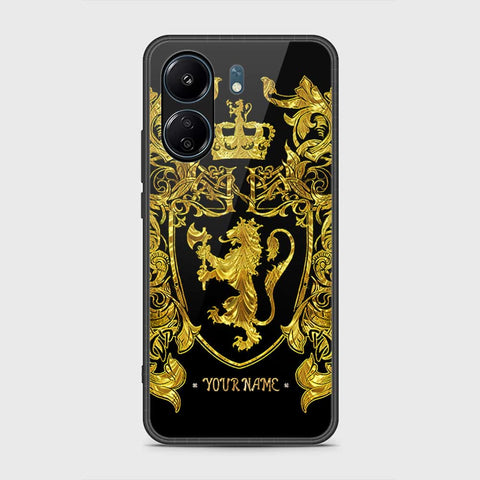 Xiaomi Poco C65 Cover- Gold Series - HQ Ultra Shine Premium Infinity Glass Soft Silicon Borders Case