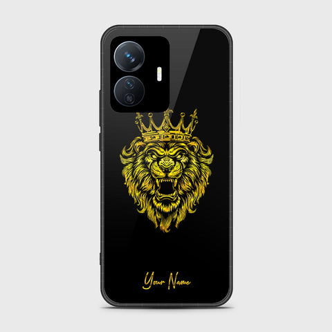 Vivo Y77e Cover- Gold Series - HQ Ultra Shine Premium Infinity Glass Soft Silicon Borders Case