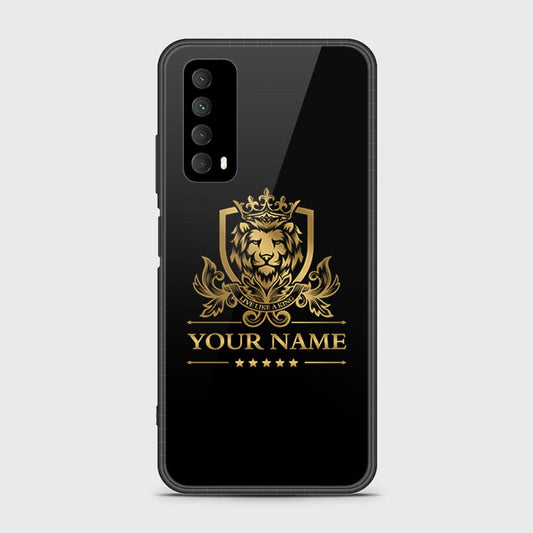 Huawei Psmart 2021 Cover- Gold Series - HQ Ultra Shine Premium Infinity Glass Soft Silicon Borders Case