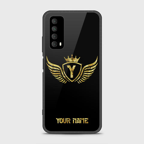 Huawei Psmart 2021 Cover- Gold Series - HQ Ultra Shine Premium Infinity Glass Soft Silicon Borders Case