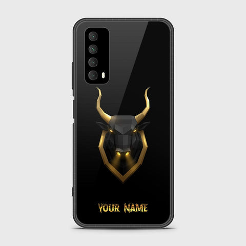 Huawei Psmart 2021 Cover- Gold Series - HQ Ultra Shine Premium Infinity Glass Soft Silicon Borders Case