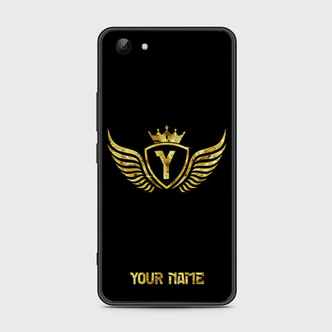 Vivo Y81 Cover- Gold Series - HQ Ultra Shine Premium Infinity Glass Soft Silicon Borders Case