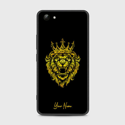 Vivo Y81 Cover- Gold Series - HQ Ultra Shine Premium Infinity Glass Soft Silicon Borders Case