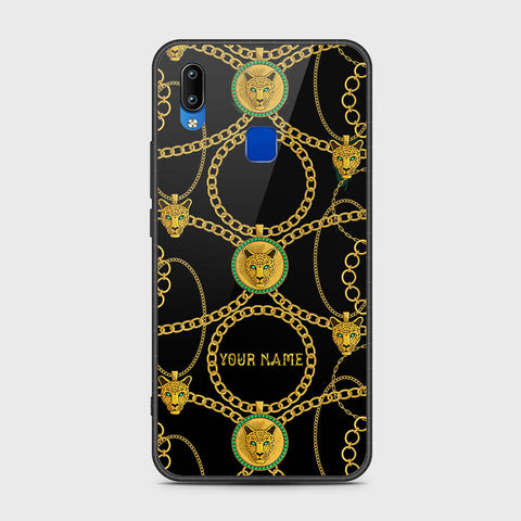 Vivo Y91i Cover- Gold Series - HQ Ultra Shine Premium Infinity Glass Soft Silicon Borders Case