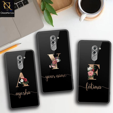 Huawei Honor 6X Cover - Personalized Alphabet Series Series - HQ Ultra Shine Premium Infinity Glass Soft Silicon Borders Case