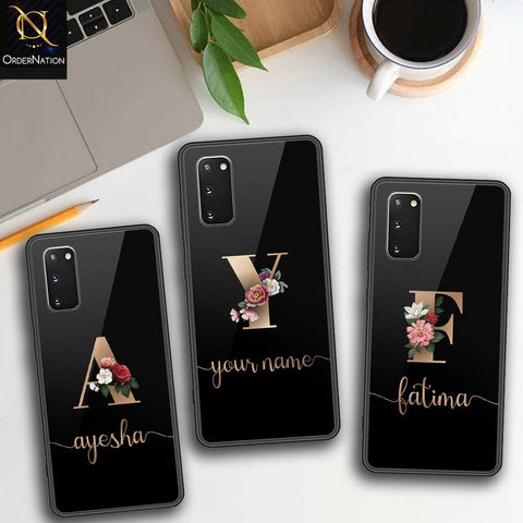 Samsung Galaxy S20 Plus Cover - Personalized Alphabet Series Series - HQ Ultra Shine Premium Infinity Glass Soft Silicon Borders Case