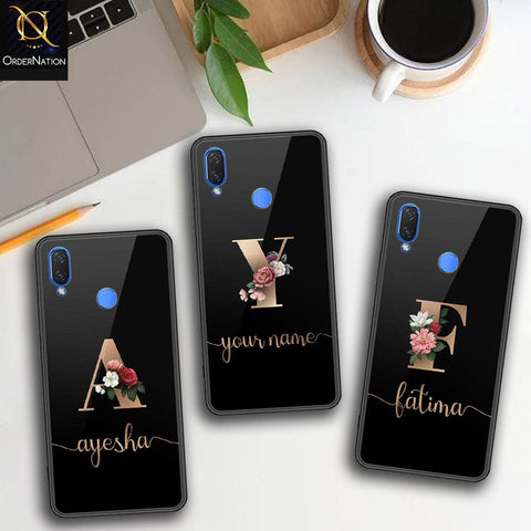 Huawei Nova 3i  Cover - Personalized Alphabet Series Series - HQ Ultra Shine Premium Infinity Glass Soft Silicon Borders Case