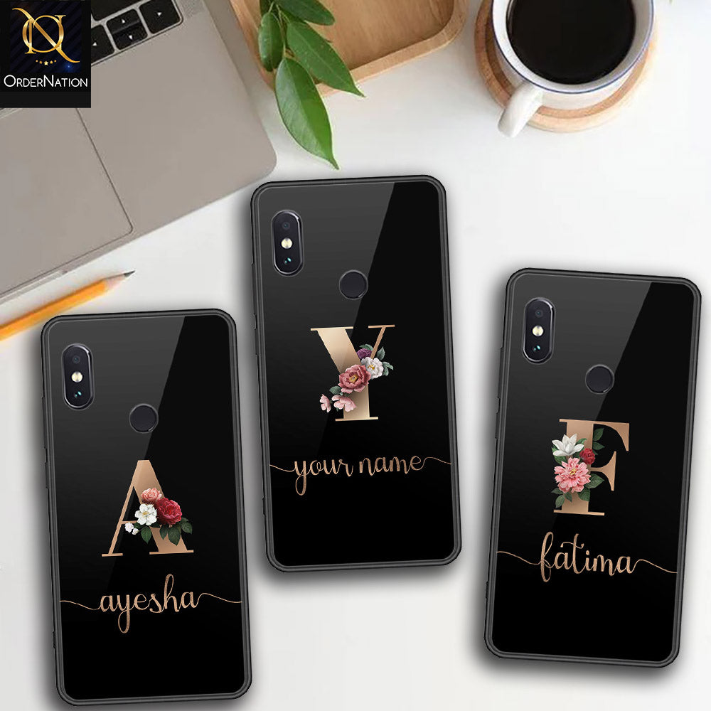 Xiaomi Redmi Note 5 Pro Cover - Personalized Alphabet Series - HQ Ultra Shine Premium Infinity Glass Soft Silicon Borders Case