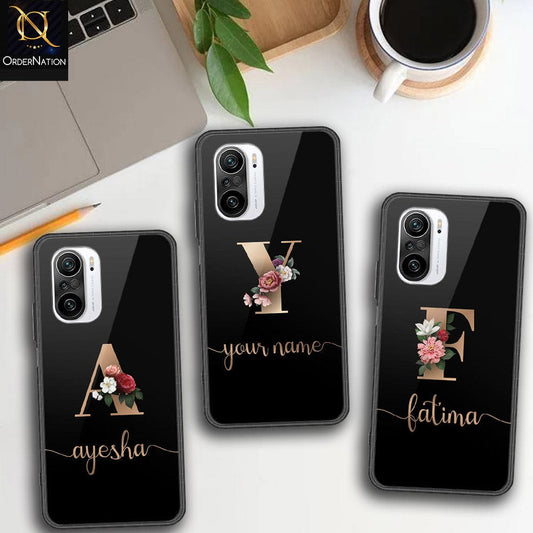 Xiaomi Poco F3 Cover - Personalized Alphabet Series - HQ Ultra Shine Premium Infinity Glass Soft Silicon Borders Case