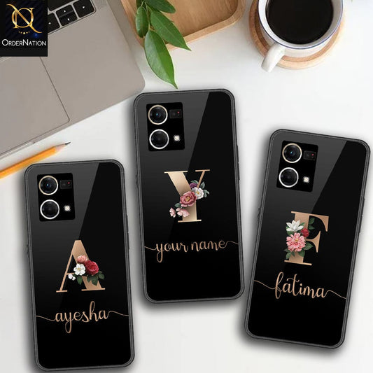 Oppo F21 Pro 4G Cover - Personalized Alphabet Series - HQ Ultra Shine Premium Infinity Glass Soft Silicon Borders Case