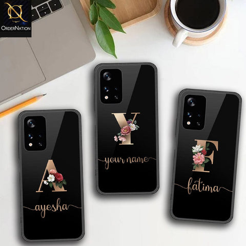 Xiaomi Poco M4 Pro 5G Cover - Personalized Alphabet Series Series - HQ Ultra Shine Premium Infinity Glass Soft Silicon Borders Case