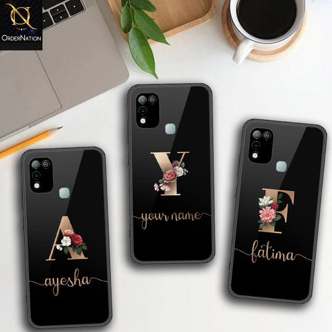 Infinix Hot 11 Play Cover - Personalized Alphabet Series Series - HQ Ultra Shine Premium Infinity Glass Soft Silicon Borders Case