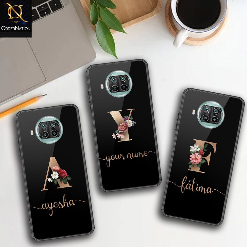 Xiaomi Mi 10T Lite Cover - Personalized Alphabet Series - HQ Ultra Shine Premium Infinity Glass Soft Silicon Borders Case