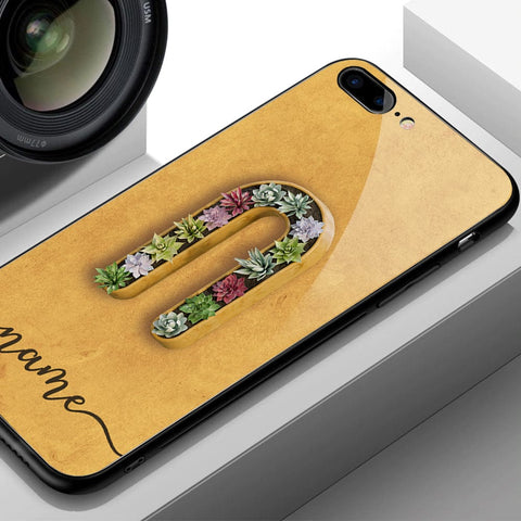 iPhone XS / X Cover -Personalized Alphabet Series - HQ Ultra Shine Premium Infinity Glass Soft Silicon Borders Case