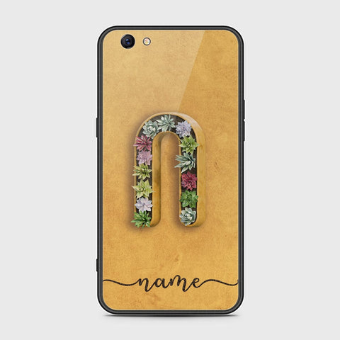 Oppo F3 Plus Cover - Personalized Alphabet Series Series - HQ Ultra Shine Premium Infinity Glass Soft Silicon Borders Case