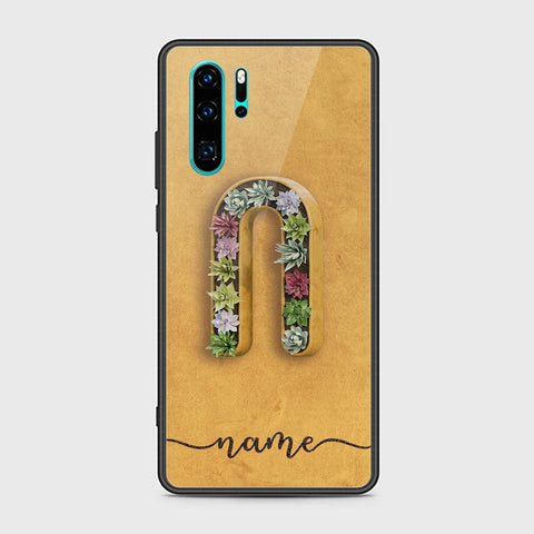 Huawei P30 Pro Cover - Personalized Alphabet Series Series - HQ Ultra Shine Premium Infinity Glass Soft Silicon Borders Case