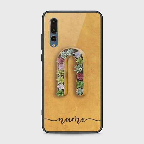 Huawei P20 Pro Cover - Personalized Alphabet Series Series - HQ Ultra Shine Premium Infinity Glass Soft Silicon Borders Case