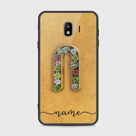 Samsung Galaxy J4 2018 Cover - Personalized Alphabet Series Series - HQ Ultra Shine Premium Infinity Glass Soft Silicon Borders Case