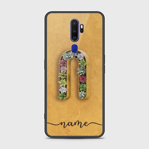 Oppo A9 2020 Cover - Personalized Alphabet Series Series - HQ Ultra Shine Premium Infinity Glass Soft Silicon Borders Case