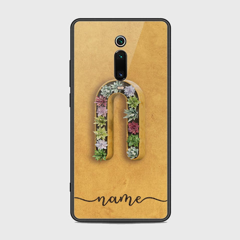 Xiaomi Mi 9T Cover - Personalized Alphabet Series Series - HQ Ultra Shine Premium Infinity Glass Soft Silicon Borders Case