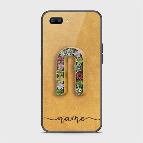 Realme C1 Cover - Personalized Alphabet Series - HQ Ultra Shine Premium Infinity Glass Soft Silicon Borders Case