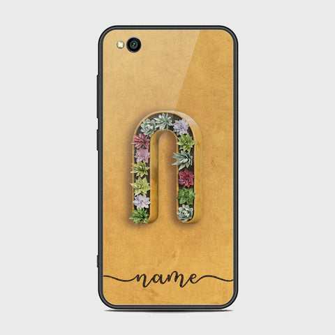 Xiaomi Redmi Go Cover - Personalized Alphabet Series - HQ Ultra Shine Premium Infinity Glass Soft Silicon Borders Case