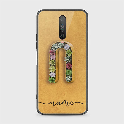 Xiaomi Poco X2 Cover - Personalized Alphabet Series - HQ Ultra Shine Premium Infinity Glass Soft Silicon Borders Case