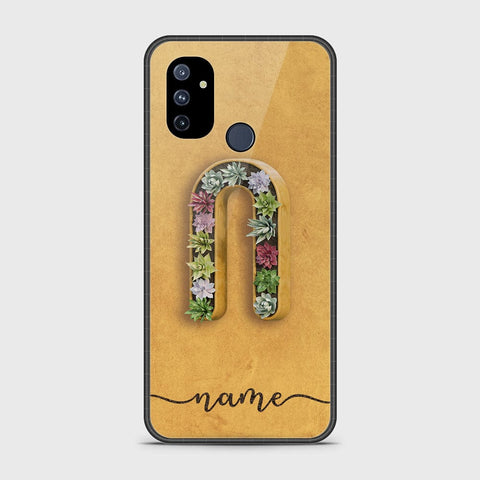 OnePlus Nord N100 Cover - Personalized Alphabet Series Series - HQ Ultra Shine Premium Infinity Glass Soft Silicon Borders Case