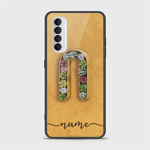 Oppo Reno 4 Pro Cover - Personalized Alphabet Series Series - HQ Ultra Shine Premium Infinity Glass Soft Silicon Borders Case
