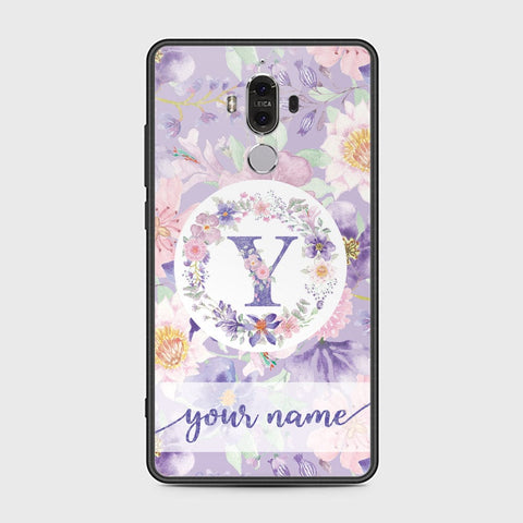 Huawei Mate 9 Cover - Personalized Alphabet Series Series - HQ Ultra Shine Premium Infinity Glass Soft Silicon Borders Case