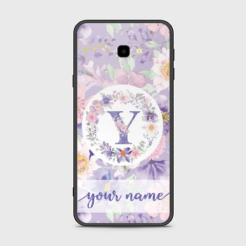 Samsung Galaxy J4 Plus Cover - Personalized Alphabet Series Series - HQ Ultra Shine Premium Infinity Glass Soft Silicon Borders Case
