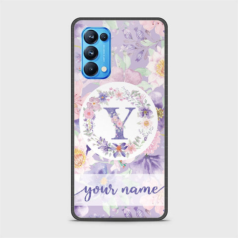 Oppo Reno 5 Pro 5G Cover - Personalized Alphabet Series - HQ Ultra Shine Premium Infinity Glass Soft Silicon Borders Case