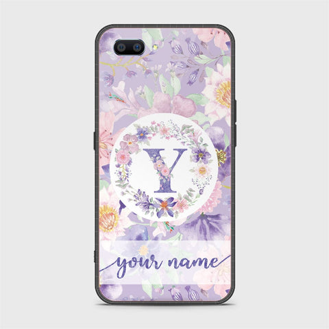 Realme C1 Cover - Personalized Alphabet Series - HQ Ultra Shine Premium Infinity Glass Soft Silicon Borders Case