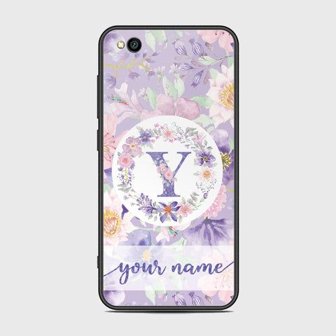 Xiaomi Redmi Go Cover - Personalized Alphabet Series - HQ Ultra Shine Premium Infinity Glass Soft Silicon Borders Case