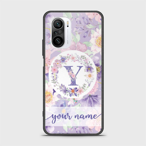 Xiaomi Poco F3 Cover - Personalized Alphabet Series - HQ Ultra Shine Premium Infinity Glass Soft Silicon Borders Case