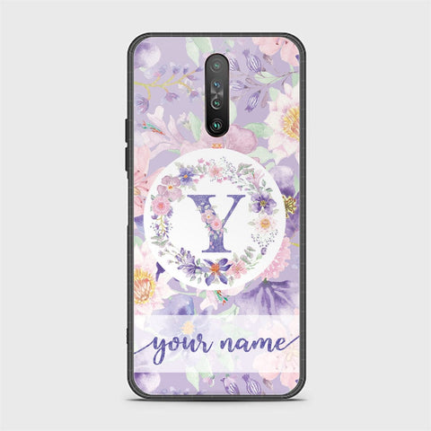 Xiaomi Poco X2 Cover - Personalized Alphabet Series - HQ Ultra Shine Premium Infinity Glass Soft Silicon Borders Case
