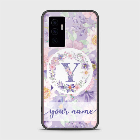 Vivo V23e Cover - Personalized Alphabet Series - HQ Ultra Shine Premium Infinity Glass Soft Silicon Borders Case