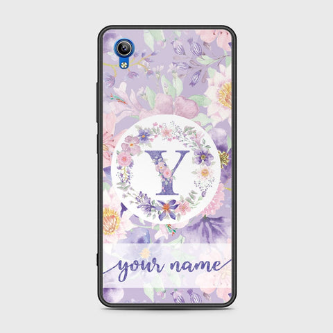 Vivo Y91C Cover - Personalized Alphabet Series - HQ Ultra Shine Premium Infinity Glass Soft Silicon Borders Case