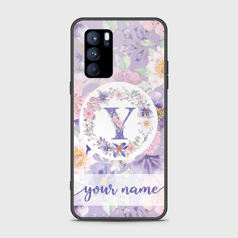 Oppo Reno 6 Pro 5G Cover - Personalized Alphabet Series - HQ Ultra Shine Premium Infinity Glass Soft Silicon Borders Case