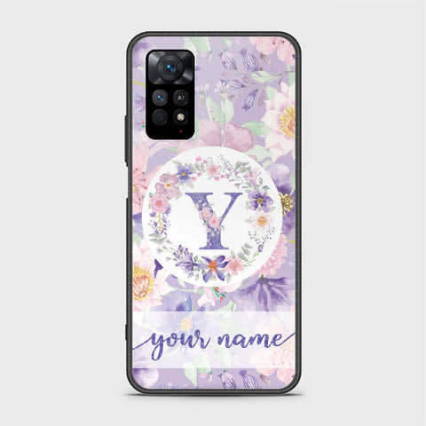 Xiaomi Redmi Note 11 Pro Cover - Personalized Alphabet Series - HQ Ultra Shine Premium Infinity Glass Soft Silicon Borders Case