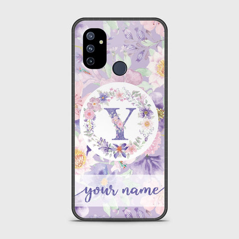 OnePlus Nord N100 Cover - Personalized Alphabet Series Series - HQ Ultra Shine Premium Infinity Glass Soft Silicon Borders Case