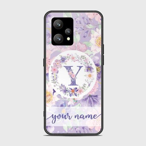 Realme 9 4G Cover - Personalized Alphabet Series Series - HQ Ultra Shine Premium Infinity Glass Soft Silicon Borders Case