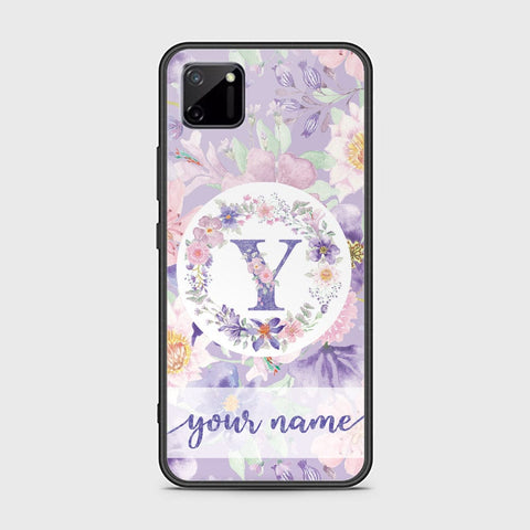 Realme C11 Cover - Personalized Alphabet Series - HQ Ultra Shine Premium Infinity Glass Soft Silicon Borders Case
