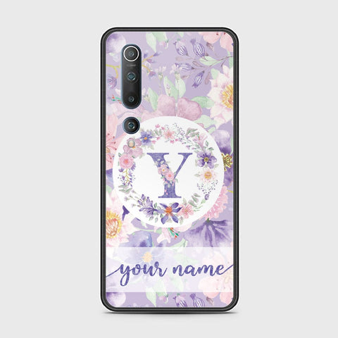 Xiaomi Mi 10 Cover - Personalized Alphabet Series - HQ Ultra Shine Premium Infinity Glass Soft Silicon Borders Case