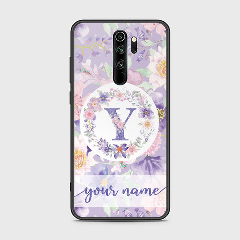 Xiaomi Redmi Note 8 Pro Cover - Personalized Alphabet Series - HQ Ultra Shine Premium Infinity Glass Soft Silicon Borders Case