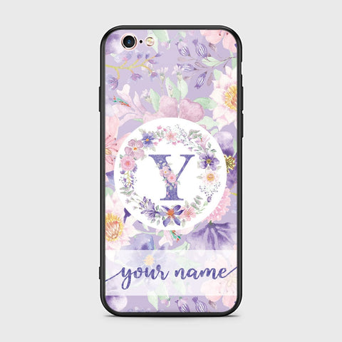 iPhone 6s Plus / 6 Plus Cover - Personalized Alphabet Series - HQ Ultra Shine Premium Infinity Glass Soft Silicon Borders Case